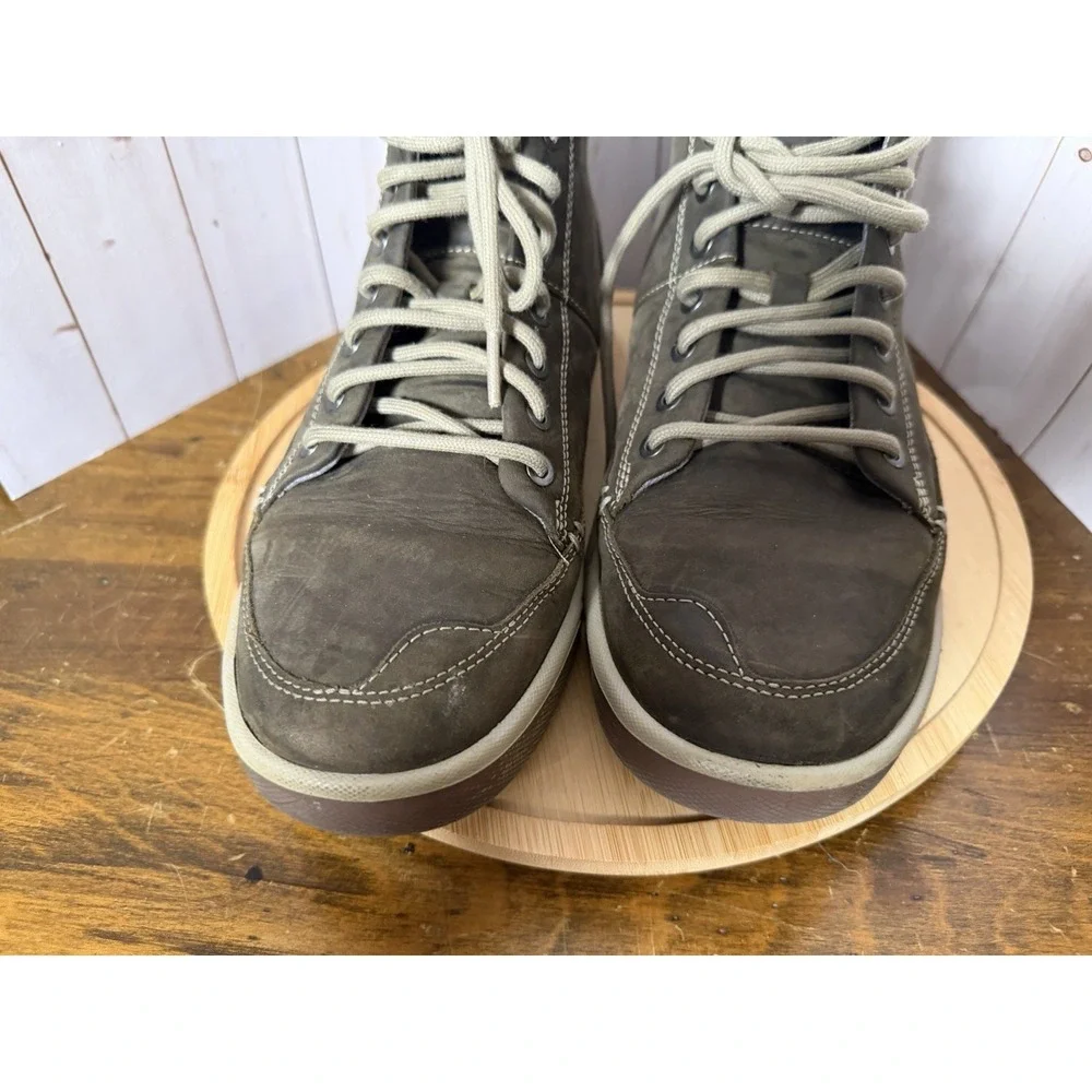 KEEN Glenhaven Mid Men's Size 9.5 Gray Nubuck Leather Shoe Sneaker Ankle Boots